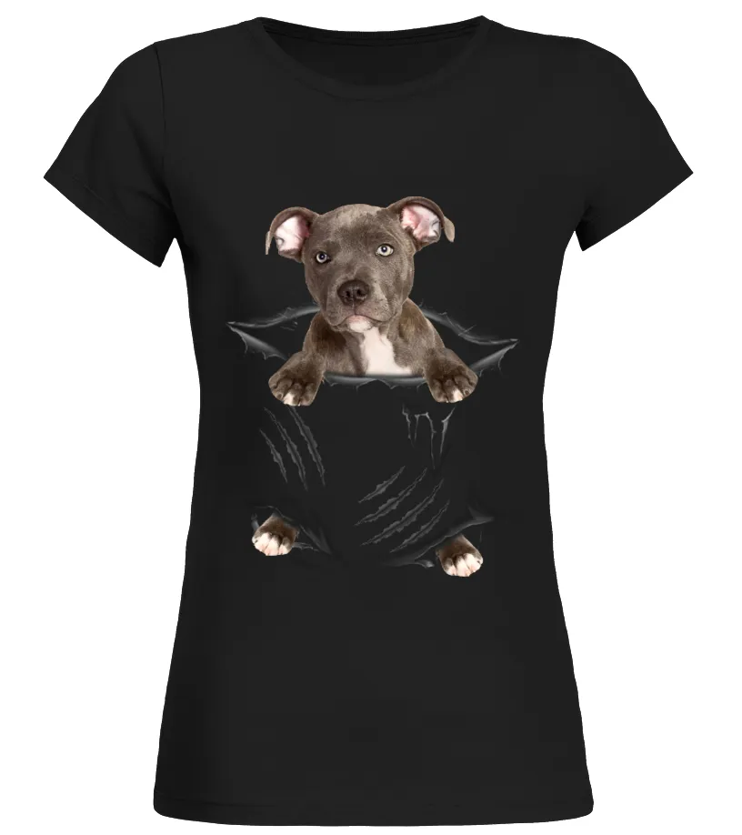 American Staffordshire Terrier Scratch Camiseta cuello redondo Mujer