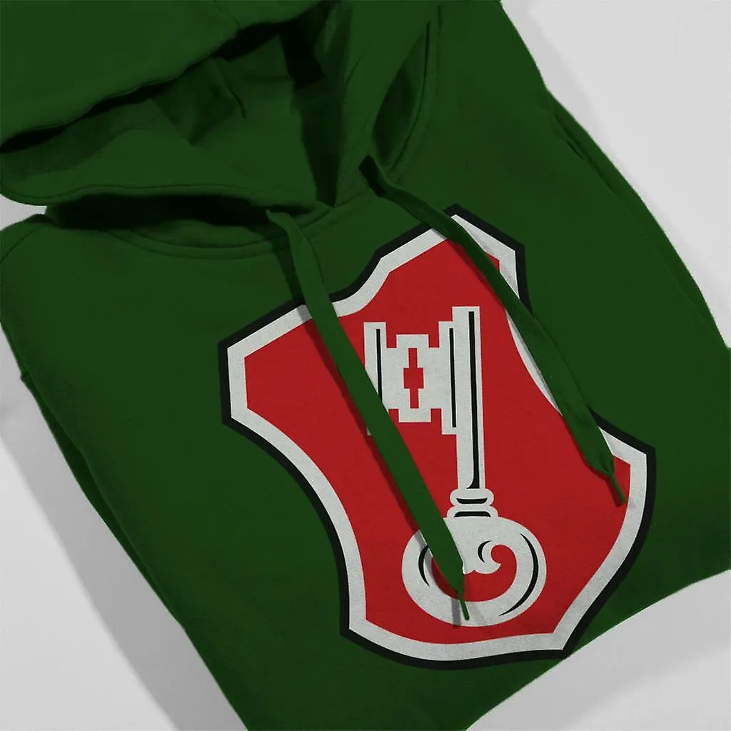 Men's Red Key Filled Logo Hoodie by Beck.