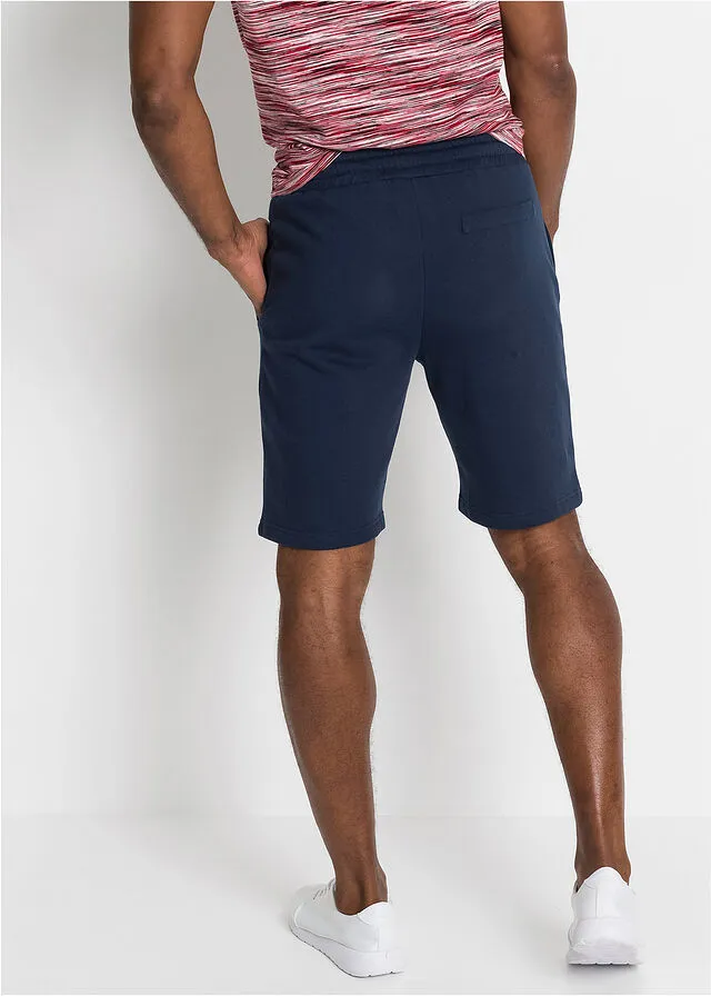 Dark Blue Regular Fit Sweat Shorts
