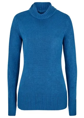 Blue turtleneck basic jersey polar aislinn