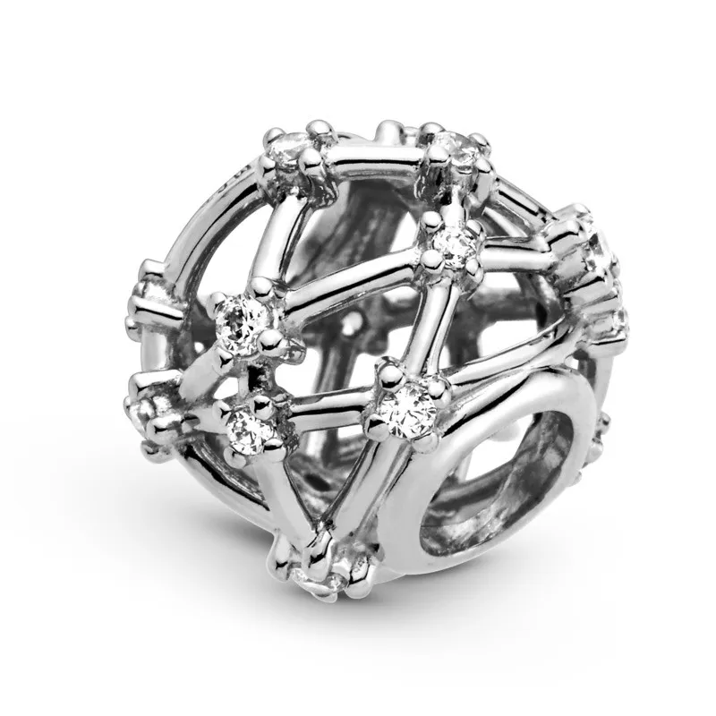 Sterling Silver Filigree Constellation Stars Charm