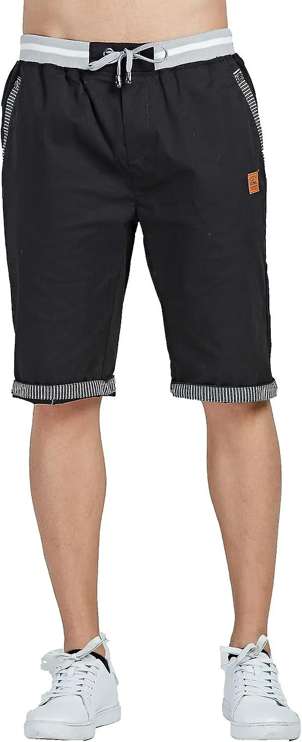 Classic Fit Drawstring Shorts for Men with Elastic Waist and Pockets
