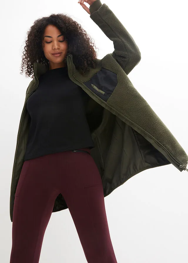 Dark Olive Green Fleece Jacket