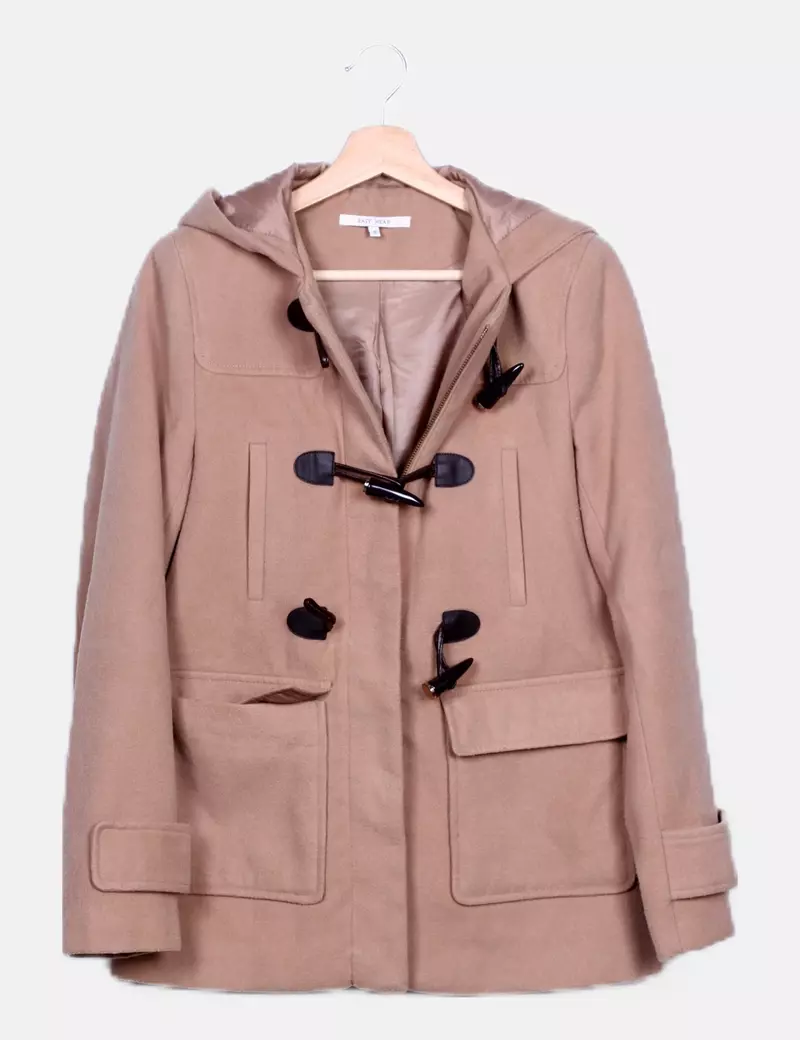 Beige Wool Trench Coat Easy to Wear