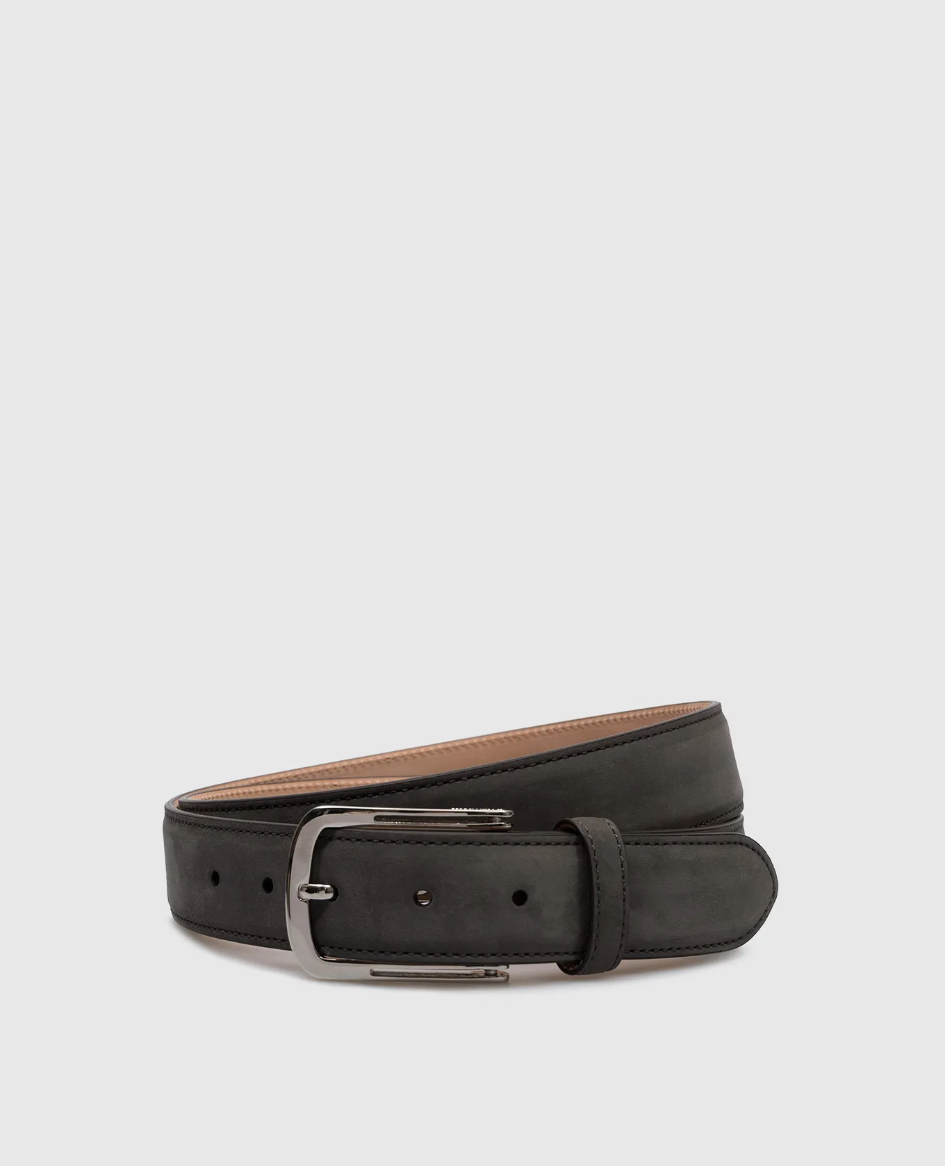Enrico Mandelli Gray nubuck belt