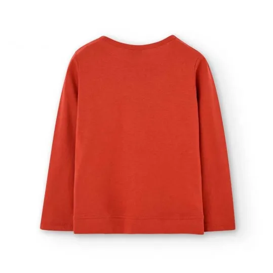 Girls' star print t-shirt with striped skirt by Bóboli.