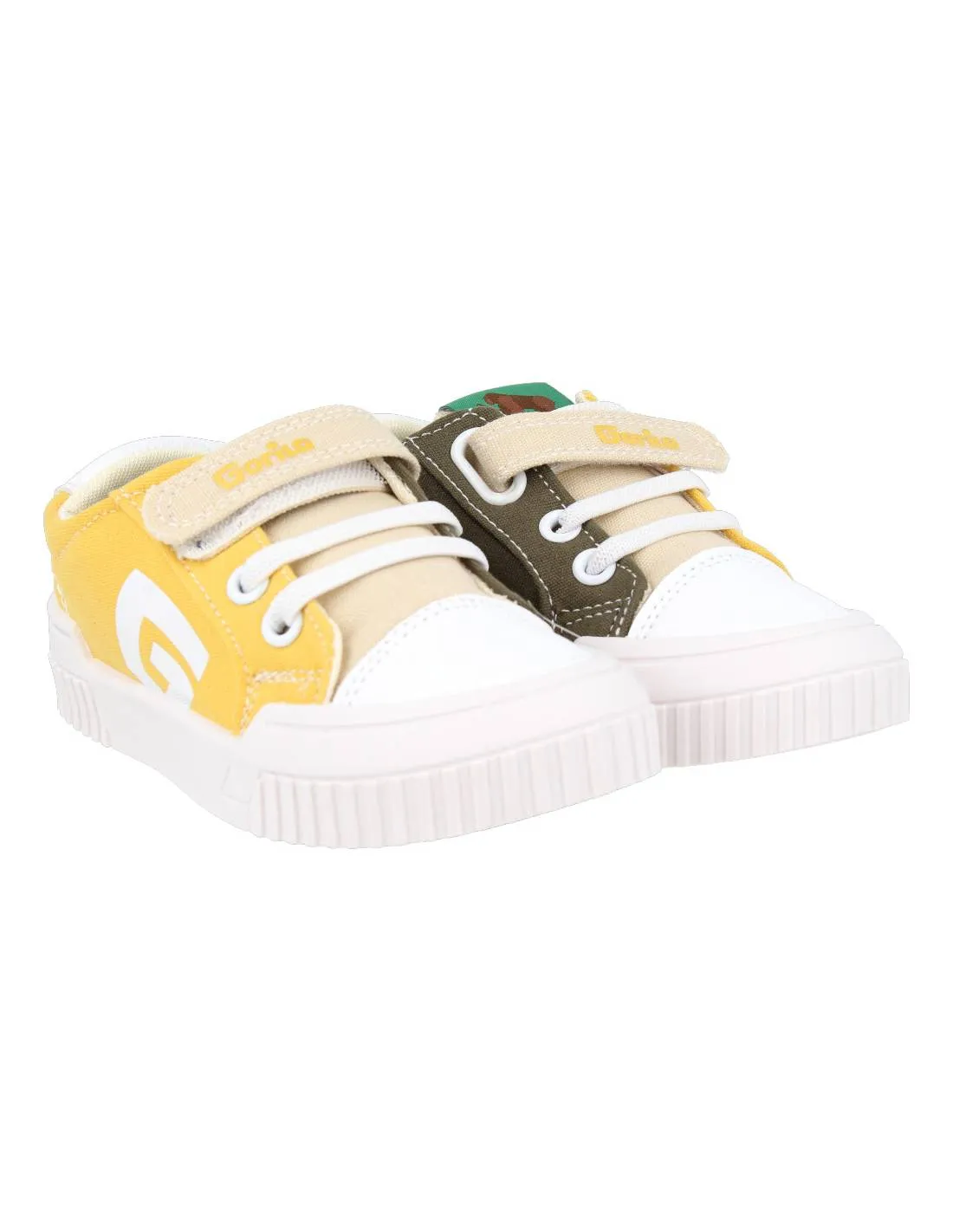 Gorila - Deportiva Casual Lona Niños Amarillo Kaki
