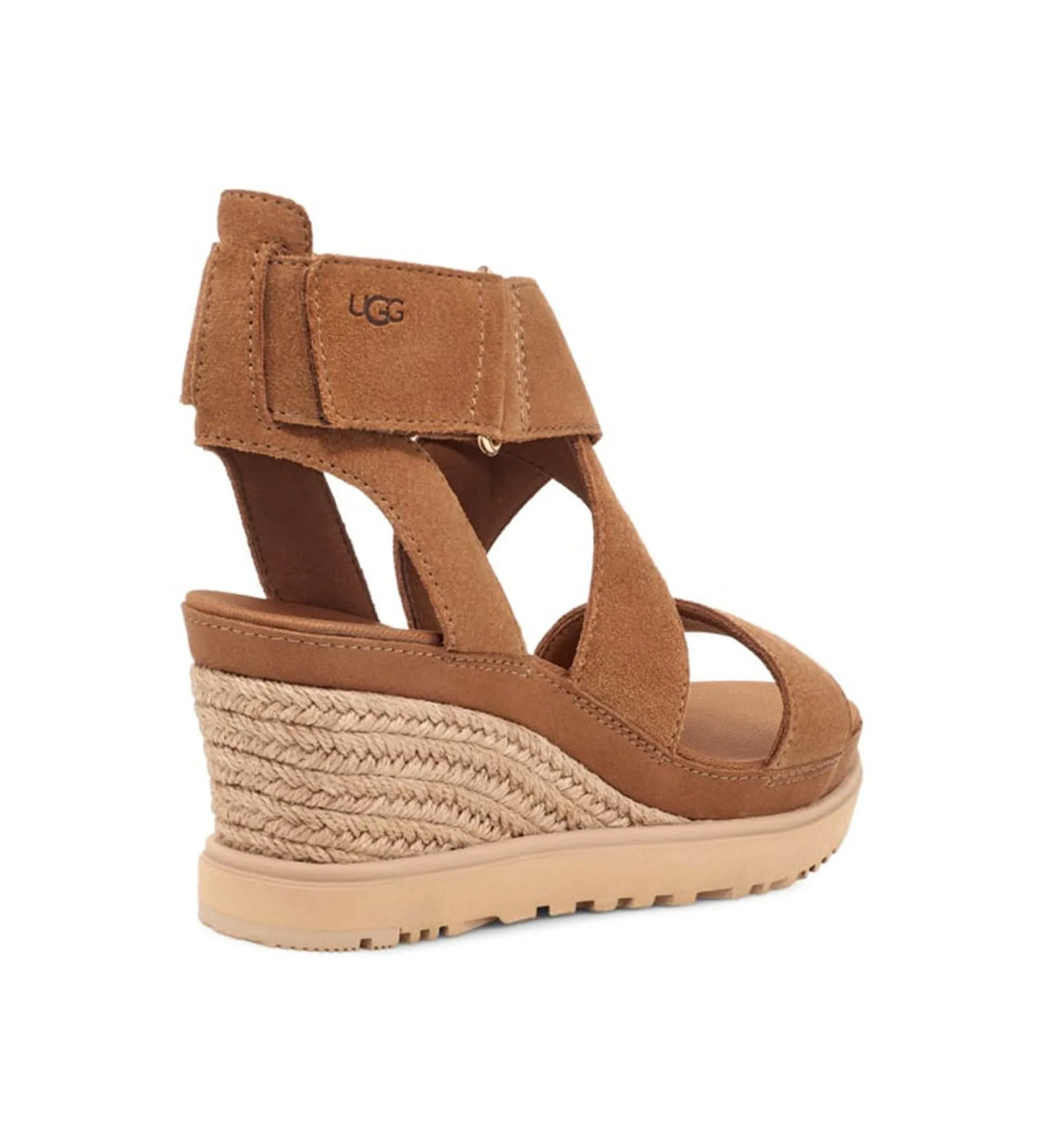 Ileana Ankle Leather Sandals - 7.62cm Wedge Heel Height