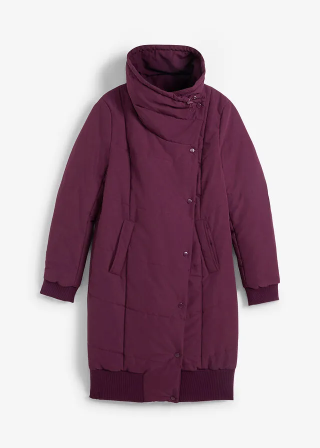 Intense Purple Asymmetrical Padded Jacket by Maite Kelly.