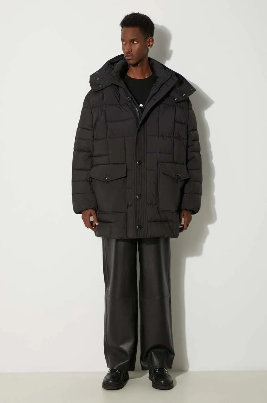 KENZO Weave Mid-Length Winter Parka