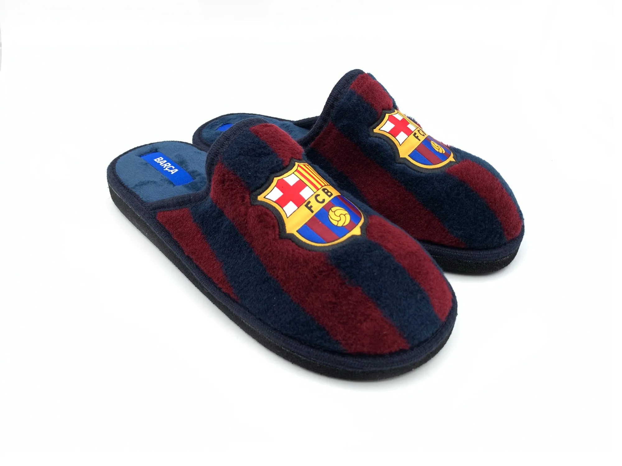 Marpen F.C. Barcelona Slippers Navy/Red for Men.