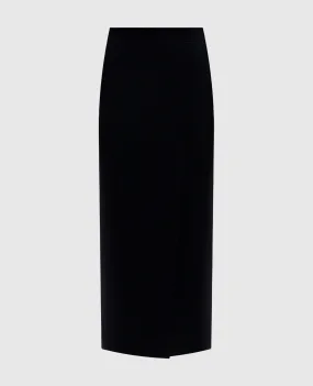 Max Mara UMBRIA wool and cashmere blue skirt