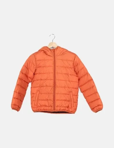 Orange Quilted Jacket El Corte Inglés