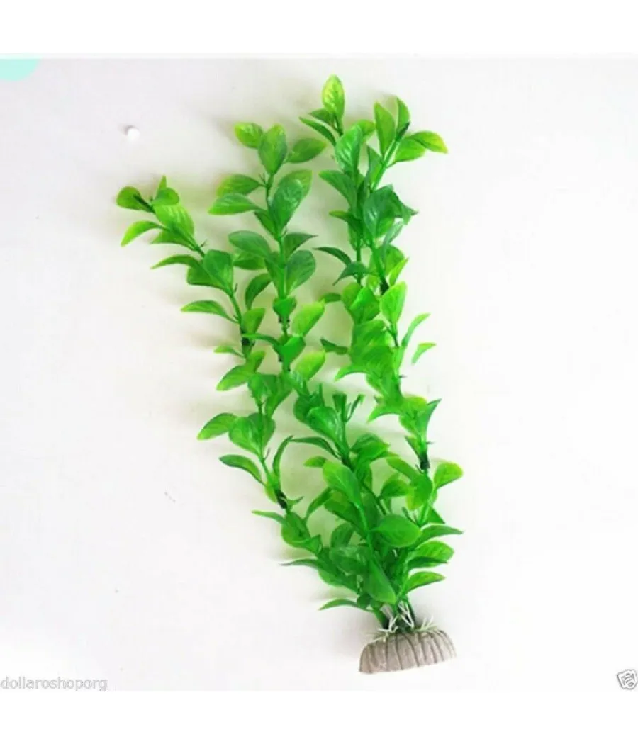 PLANTA 27 CM PLÁNTULAS ARTIFICIALES PARA ACUARIO VERDE PLANTAS FALSAS DE PLÁSTICO