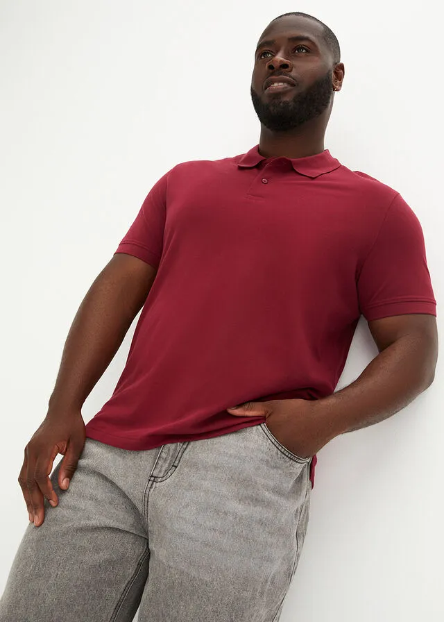 Medium Turquoise Short Sleeve Piqué Polo