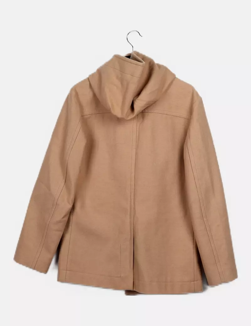Beige Wool Purificación García Coat