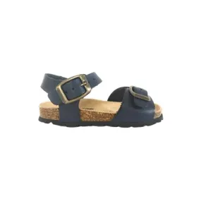 Blue Leather Girl's Sandals Mille Miglia 25334-19 (Sizes 19-35)