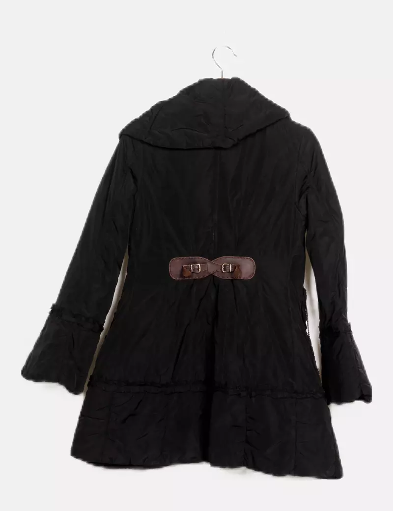 SCERVINO Black Quilted Jacket