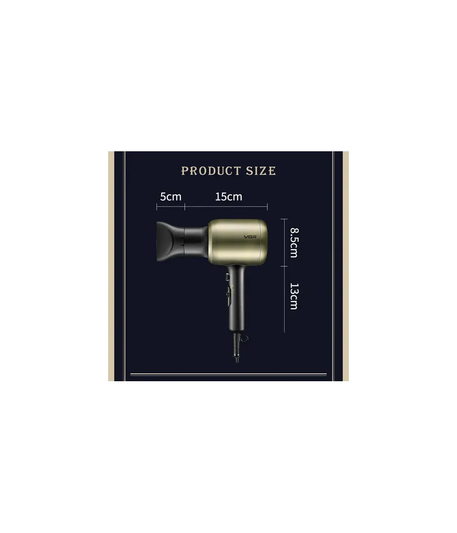 SECADOR DE PELO LISO RIZADO SECADOR DE PELO PROFESIONAL 2200W DIFUSOR V453