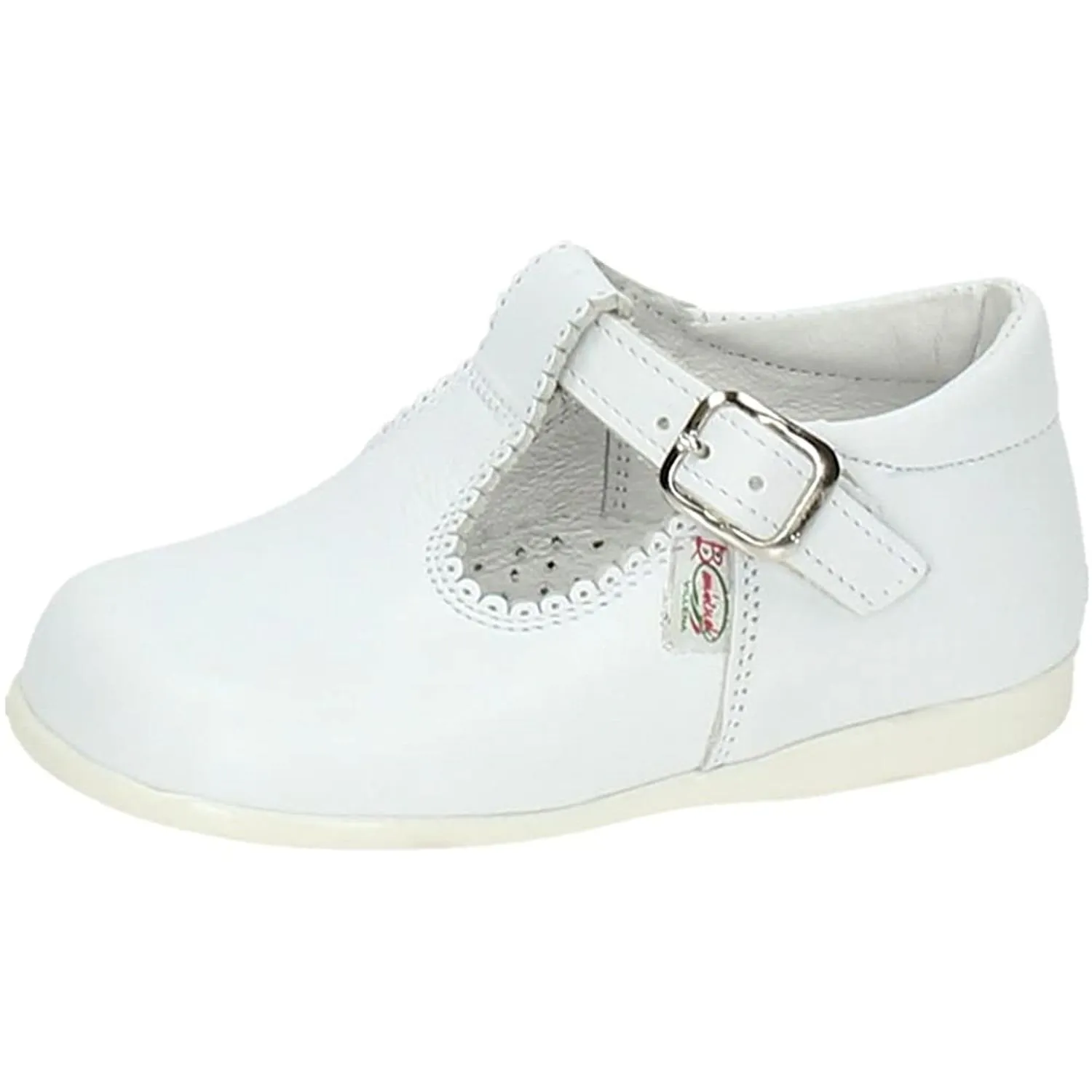 White Leather Kids Sandals Bambineli 12659-18 (Sizes 18-26)