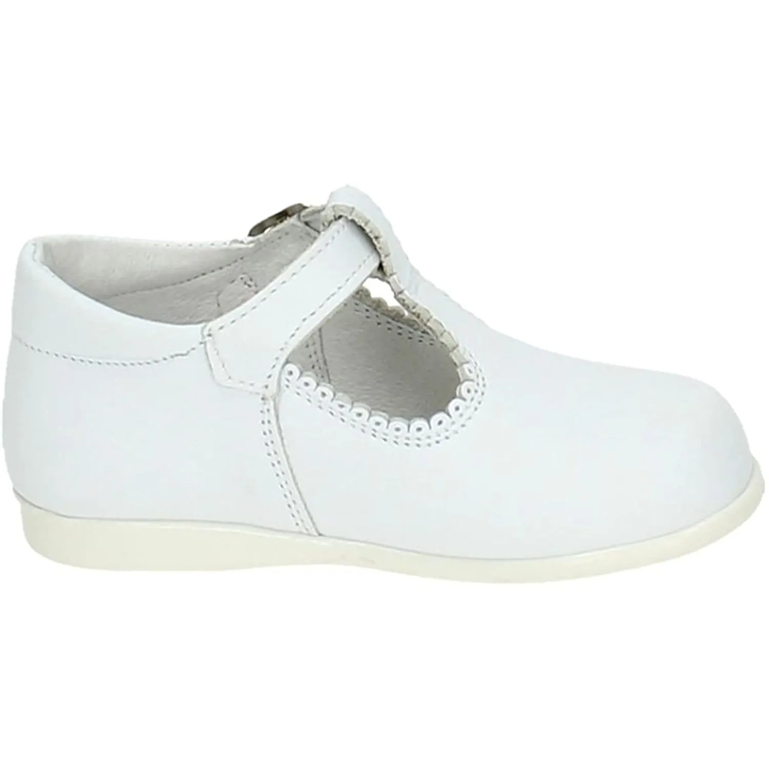 White Leather Kids Sandals Bambineli 12659-18 (Sizes 18-26)