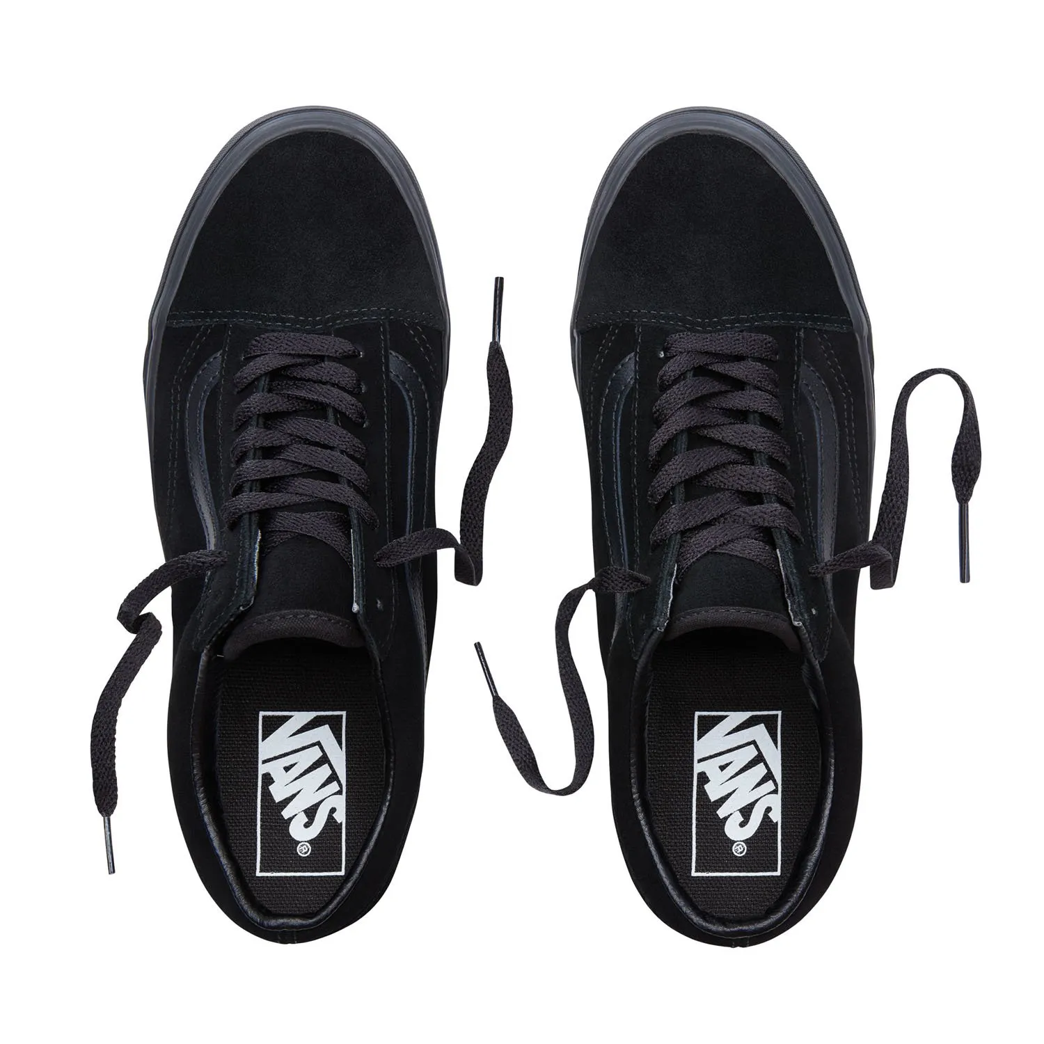 Zapatillas VANS clásicas y cómodas Sneakers deporte hombre OLD SKOOL SHOES Modelo: VN0A38G1NRI ante negra con franjas negras